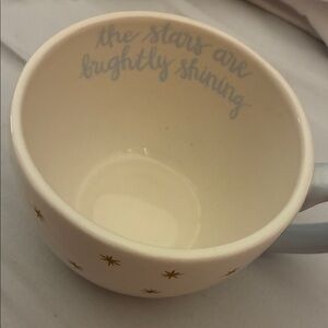 Coton Colors Cream and‎ Gold Star Mug